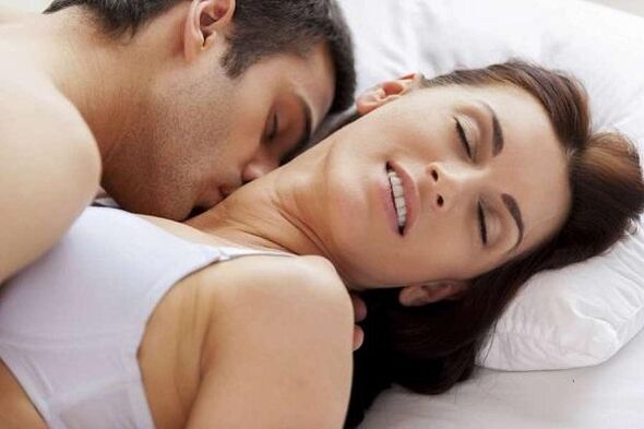 intimacy and high of a man with sexual emotion